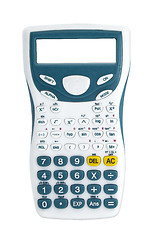 Image showing Top view of a calculator