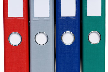 Image showing Colorful folders