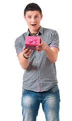 Image showing Man with gift