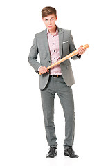 Image showing Man with baseball bat