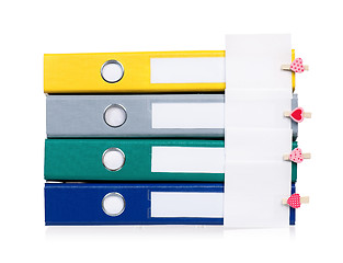 Image showing Colorful folders