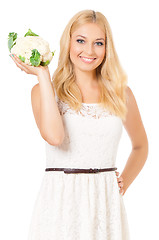 Image showing Woman with vegetable