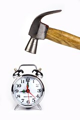 Image showing Alarm Clock With Hammer