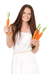 Image showing Woman with vegetables