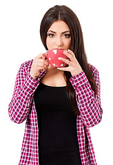 Image showing Girl with cup