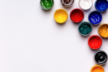 Image showing Gouache paints