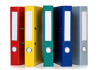 Image showing Colorful folders