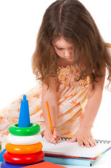 Image showing Happy little girl