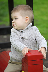 Image showing 2 years old Baby boy on playground