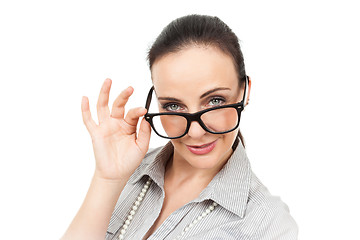 Image showing business woman with glasses