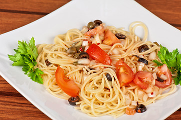 Image showing Pasta with vegetable