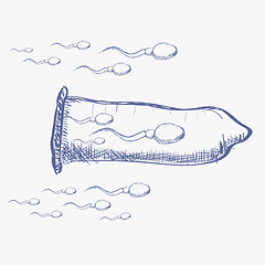 Image showing Illustration of condom