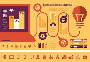 Image showing Technology Infographic Elements