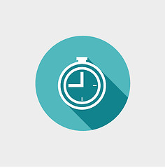 Image showing Clock Flat Icon