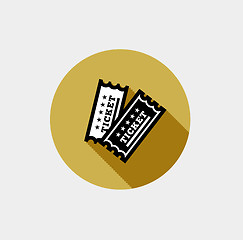 Image showing Vector Vintage Ticket Icon