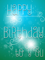 Image showing Happy Birthday Colorful Background Card