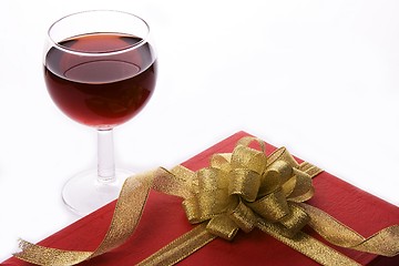 Image showing Wine and Gift Box