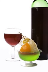Image showing Wine and Dessert