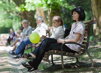 Image showing Family in the park