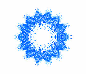 Image showing Abstract blue shape