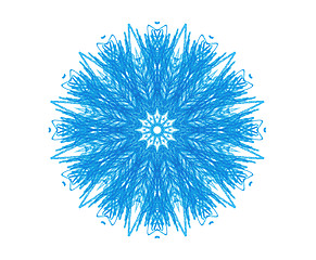 Image showing Abstract blue design element