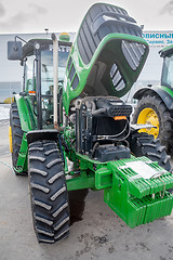 Image showing Tractor with open cowl. Tyumen. Russia