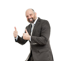 Image showing business man thumbs up