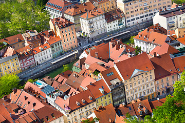 Image showing Panorama of Ljubljana, Slovenia, Europe.