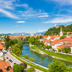 Image showing Panorama of Ljubljana, Slovenia, Europe.