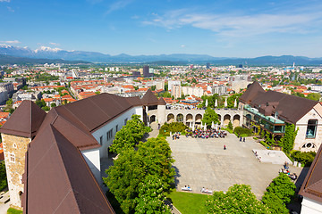 Image showing Panorama of Ljubljana, Slovenia, Europe.