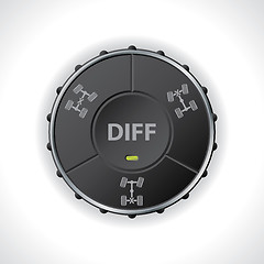 Image showing 4x4 shifter with differential locks