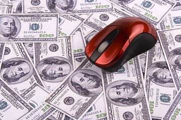 Image showing Computer Mouse and Money