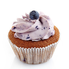 Image showing blueberry cupcake