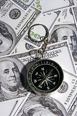 Image showing Compass Over Money