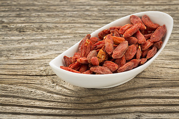 Image showing goji berries in a small bowl