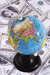 Image showing Globe Over Money