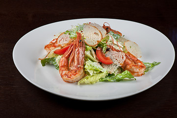 Image showing Tasty shrimp salad