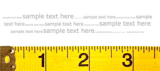 Image showing yellow measuring tape