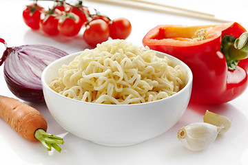 Image showing bowl of noodles