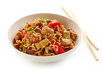 Image showing bowl of noodles