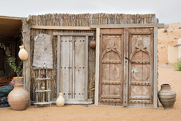 Image showing Doors Desert Camp Oman