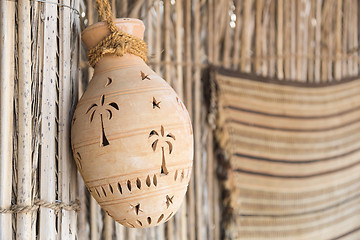 Image showing Hanging clay pot