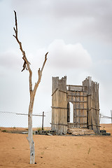 Image showing Entrance Desert Camp Oman