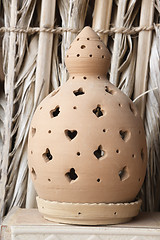 Image showing Clay lantern