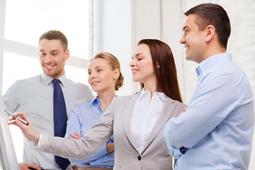 Image showing business team discussing something in office