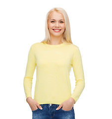 Image showing smiling girl in casual clothes