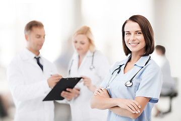 Image showing group of doctors in hospital