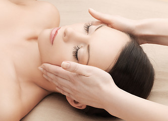 Image showing asian woman in spa