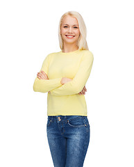 Image showing smiling girl in casual clothes