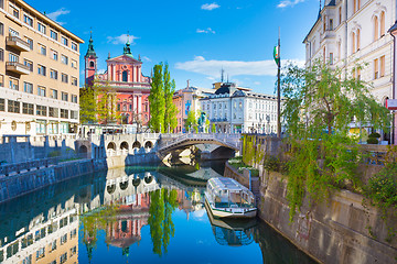 Image showing Panorama of Ljubljana, Slovenia, Europe.